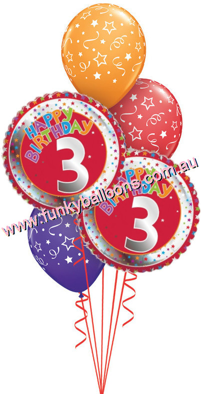 (image for) 3rd Birthday Stars Bouquet