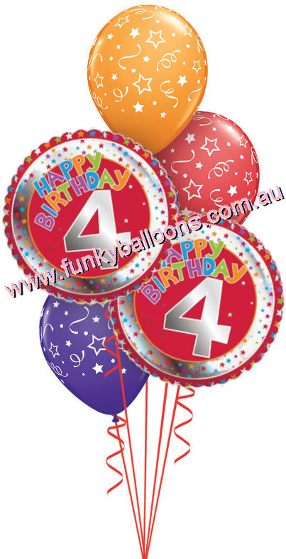 (image for) 4th Birthday Stars Bouquet