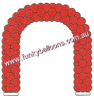 Full Curved Balloon Arch (30cm) (Float Time 1 Week)