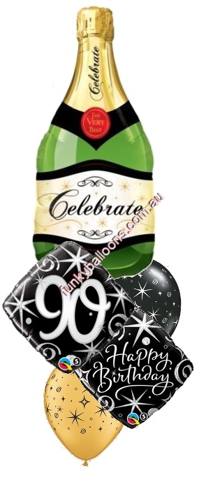 (image for) 90th Champagne Sparkles Birthday Bouquet