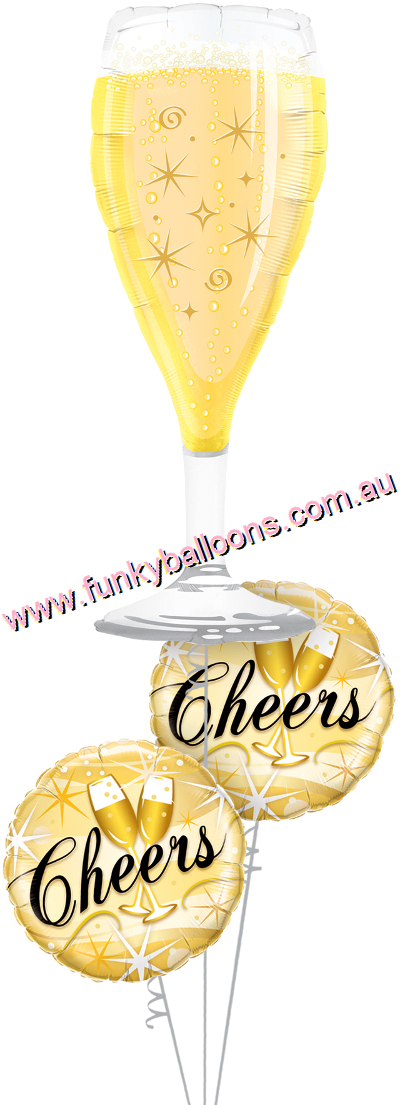 Cheers Champagne Glass Bouquet